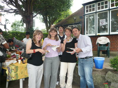 BBQ front garden - August 2008