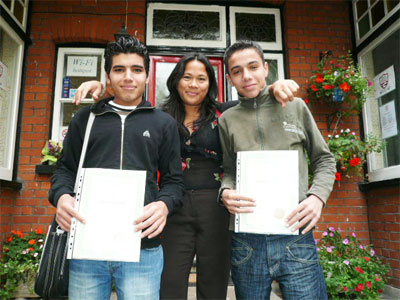Graduation Hadia and Ashur receiving their certificates - August 2008