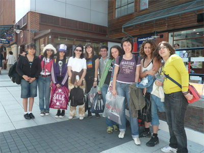 Shopping at Gunwharf Quays, Portsmouth, July 2008