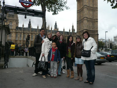 St James Palace and parliament Westminster - October 2008