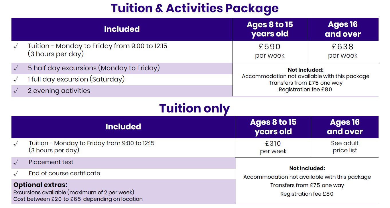 Our course prices